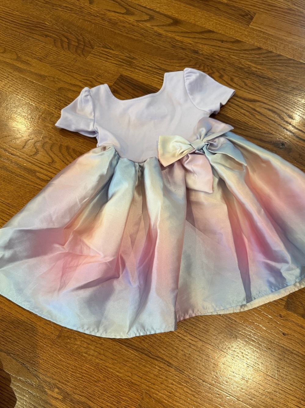H&M Pastel Ombre Bow Party Dress - Pink, Blue, Purple